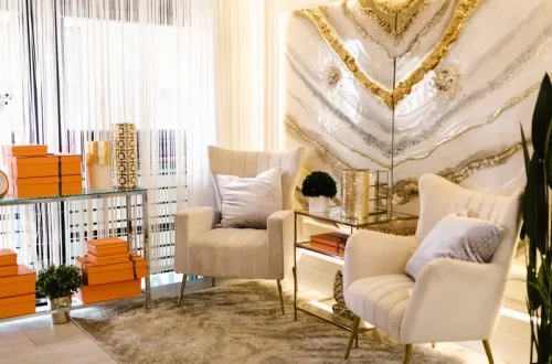 Z Gallerie modern living room styling