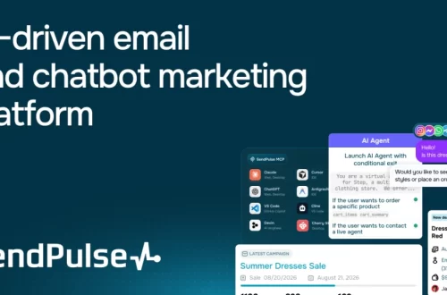 SendPulse marketing automation dashboard